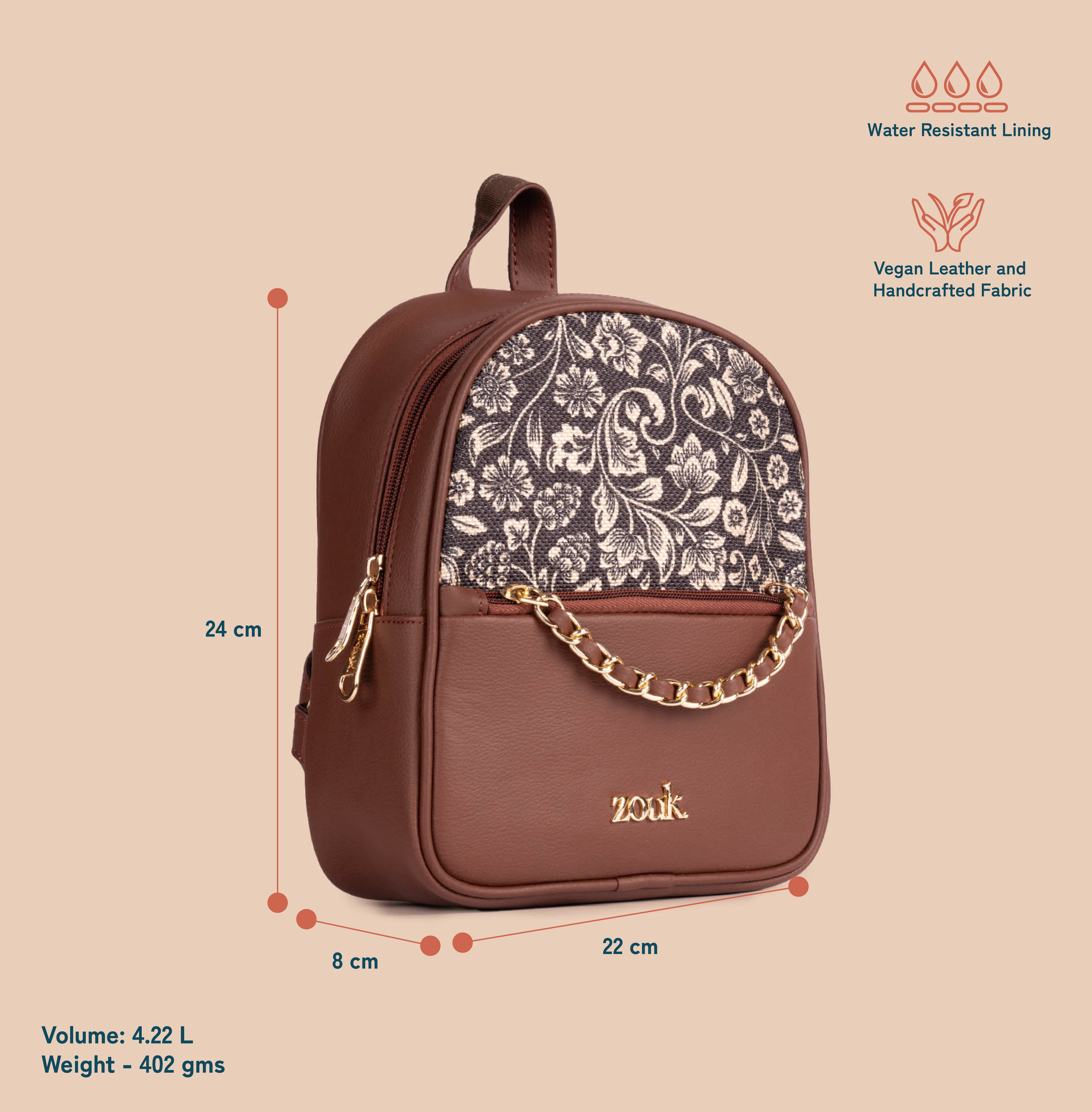 FloMotif Office Backpack & Mayra Mini-Daypack FloMotif Combo