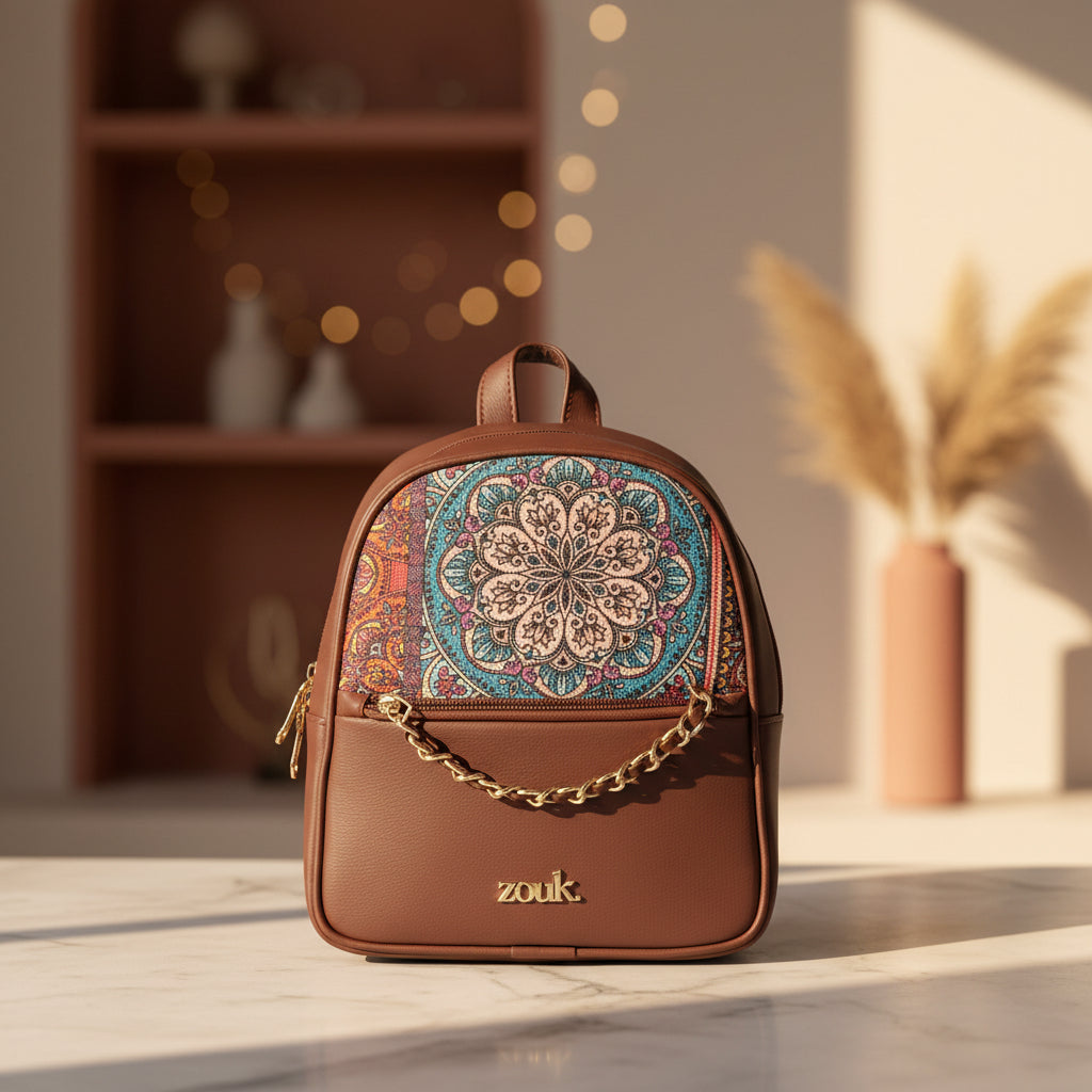 Mayra Mini-Daypack - Multicolor Mandala Print