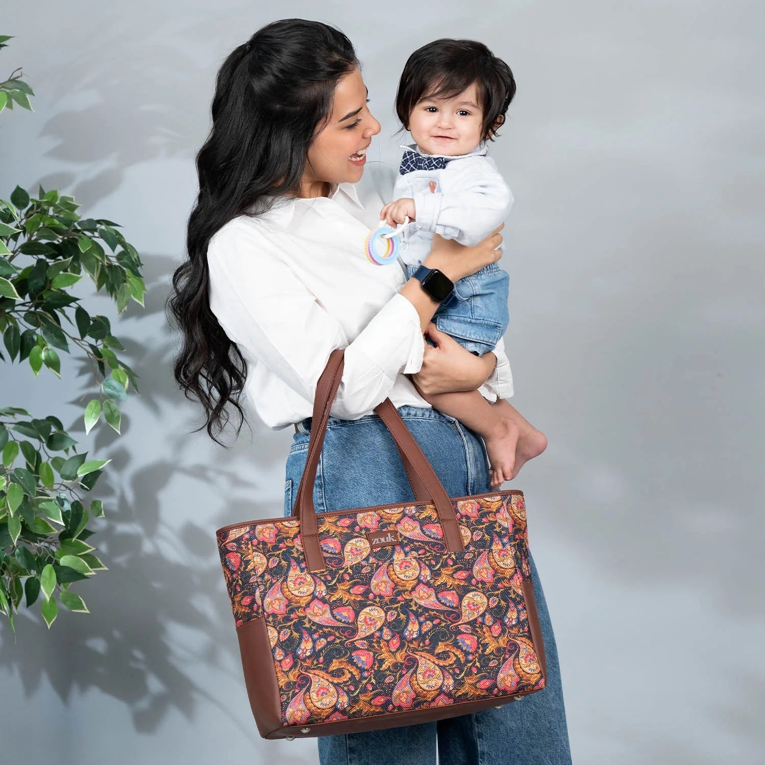 Paisley Print Mother's Bag