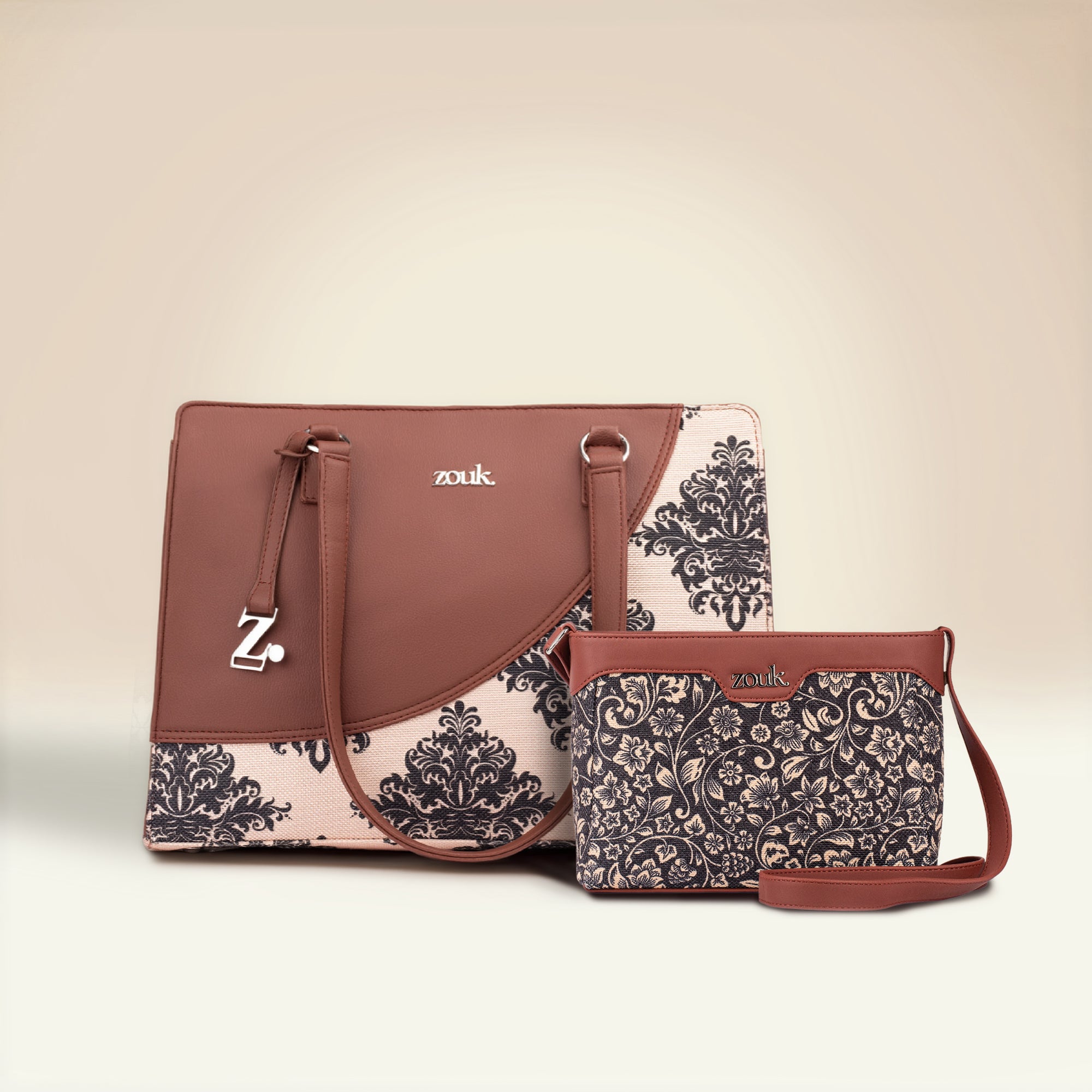 Mughal Motif Office Essential Bag & FloMotif Harmony Sling Bag Combo
