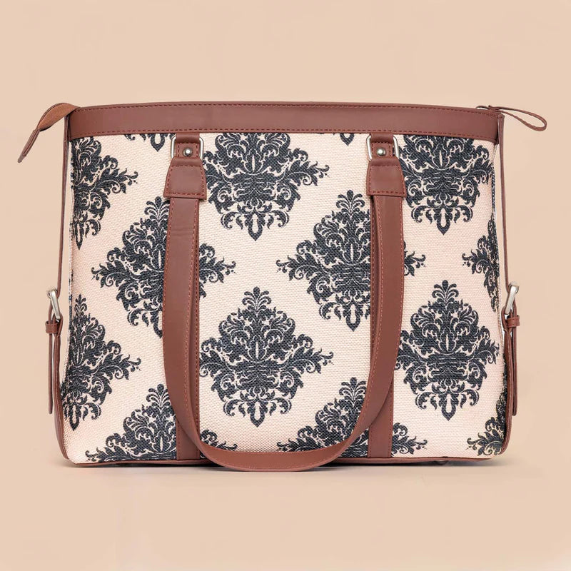 Baker's Dozen x Mughal Motif Women's Office Bag