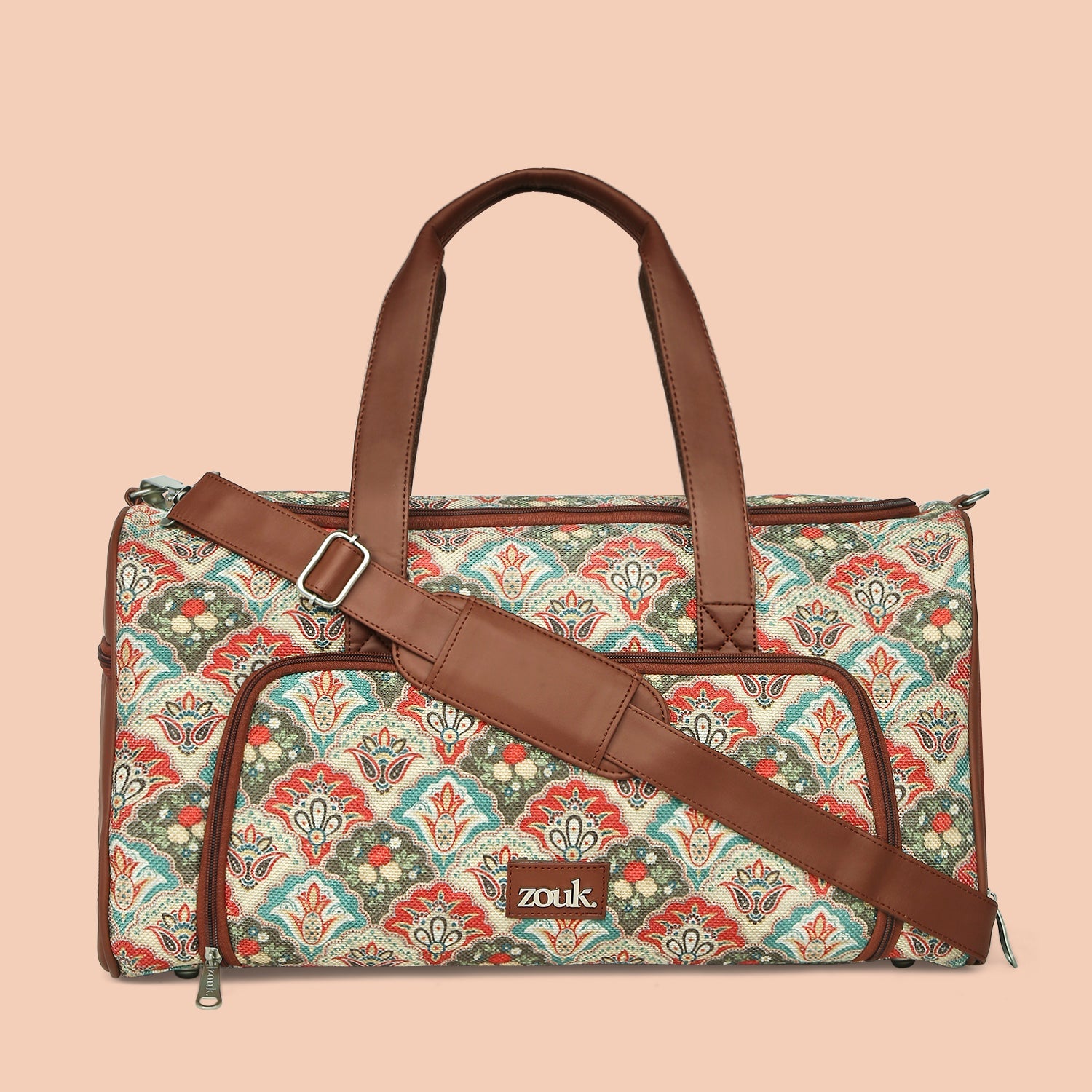 ZIP-Mughal Art Multicolor Weekender Duffle Bag