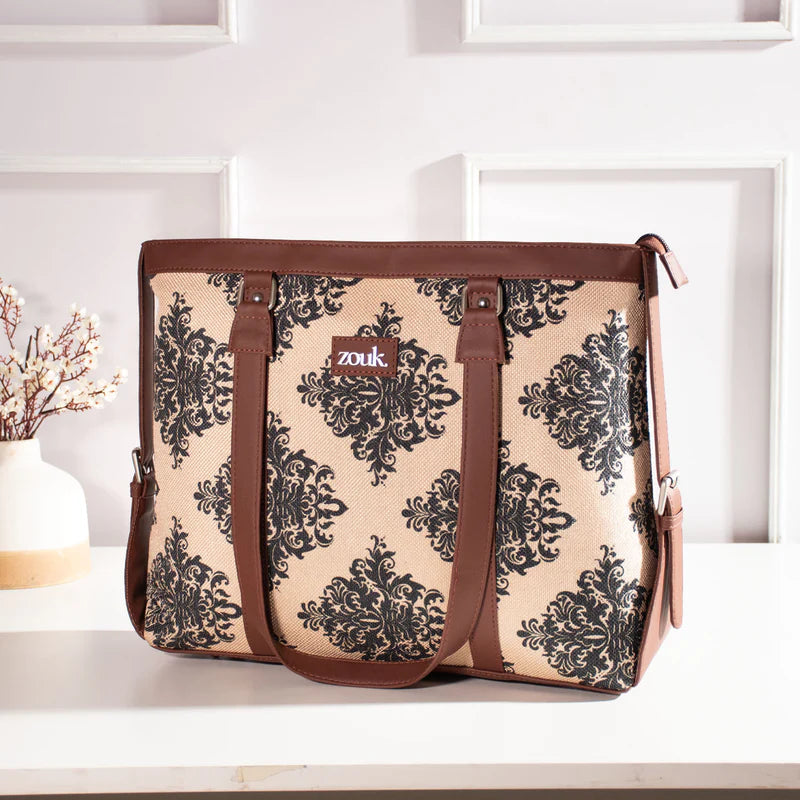 Baker's Dozen x Mughal Motif Women's Office Bag