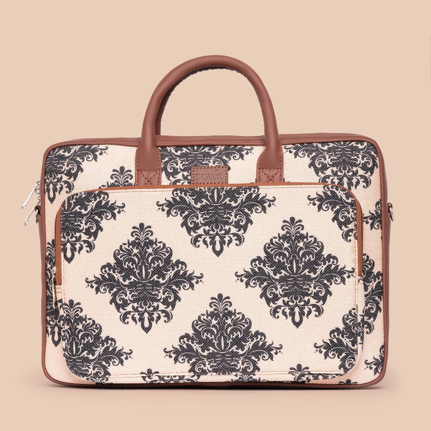 ZIP-Mughal Motif Laptop Bag