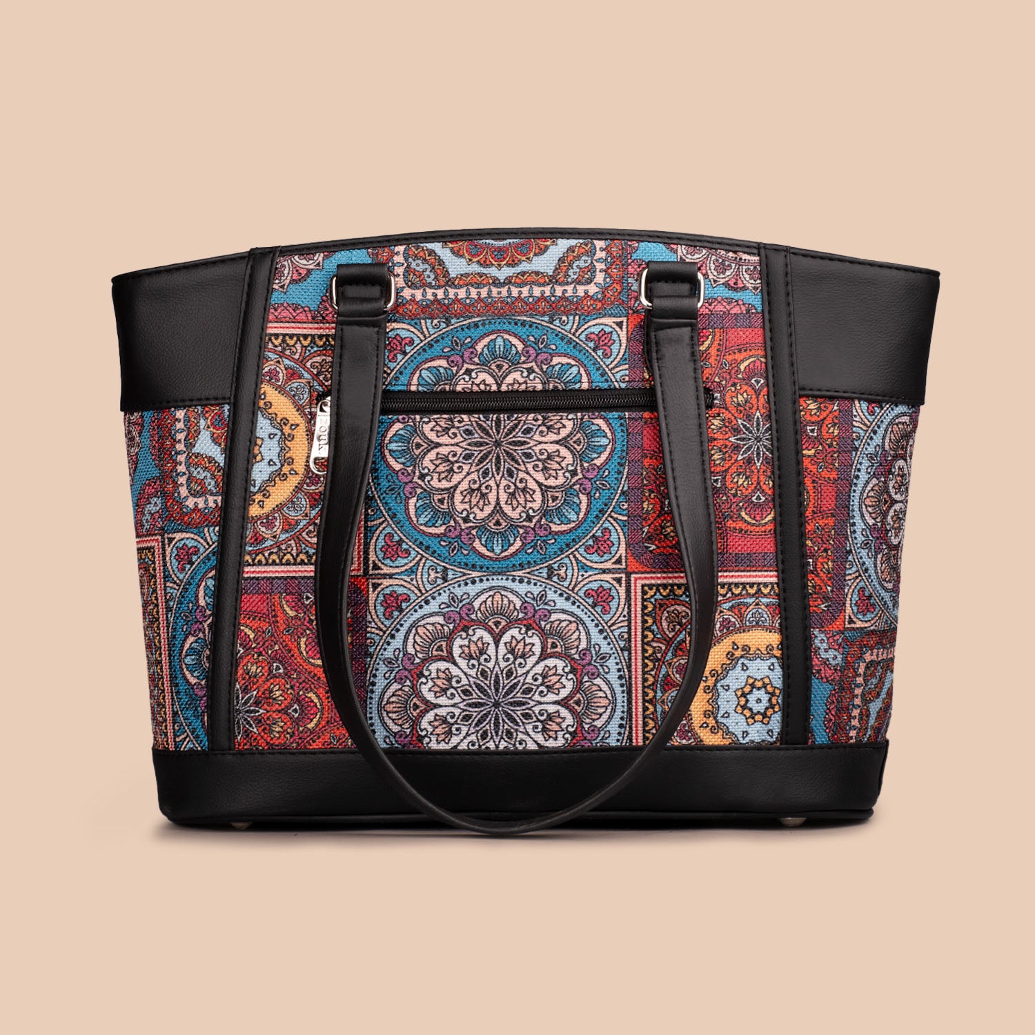 Multicolor Mandala Print Classic Commute Office Bag