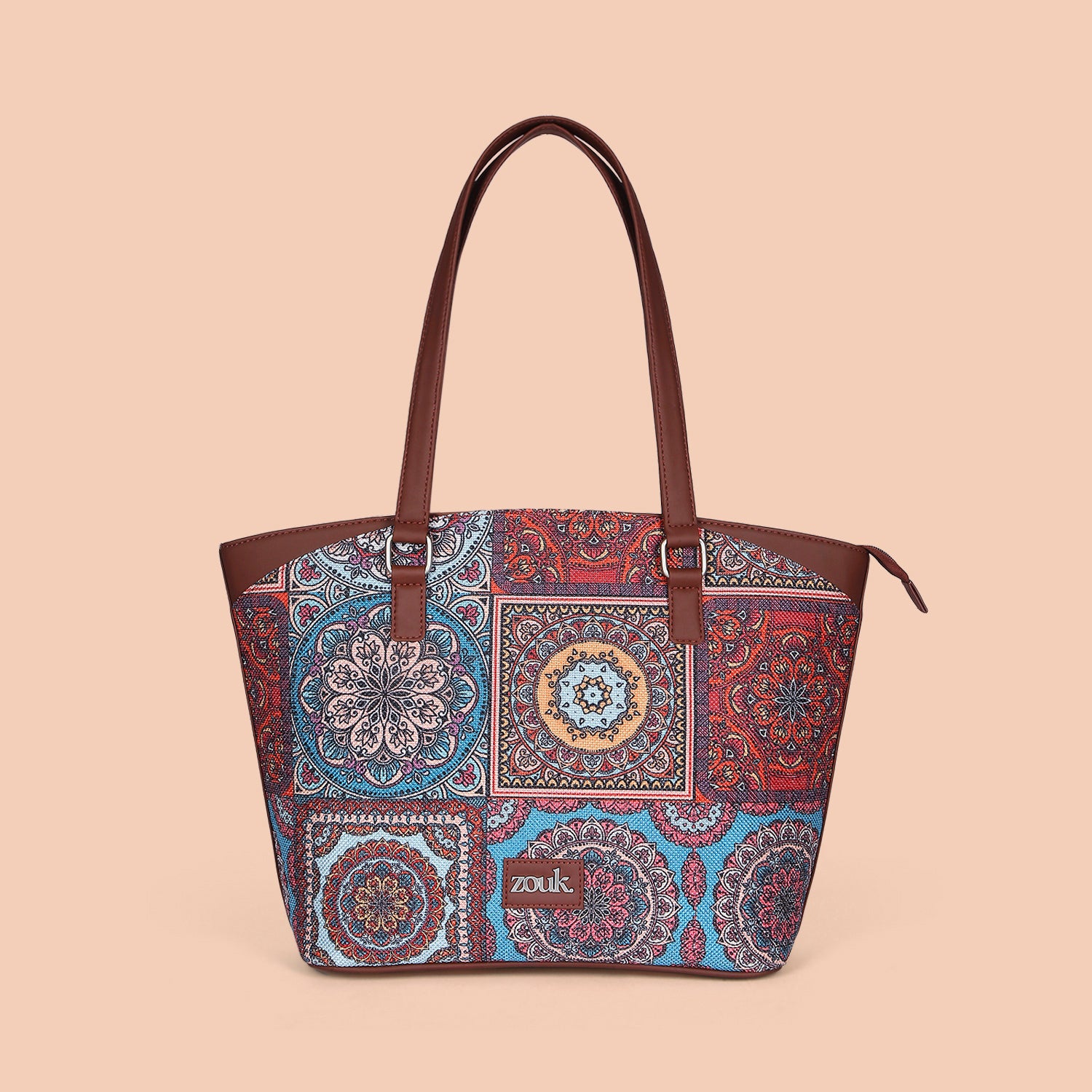 Multicolor Mandala Print Classic Travel Tote