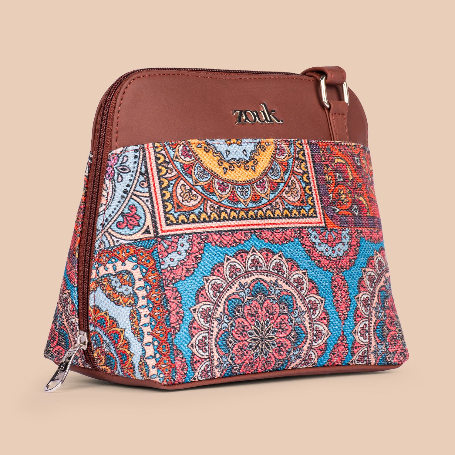 Multicolor Mandala Print OOO Sling Bag