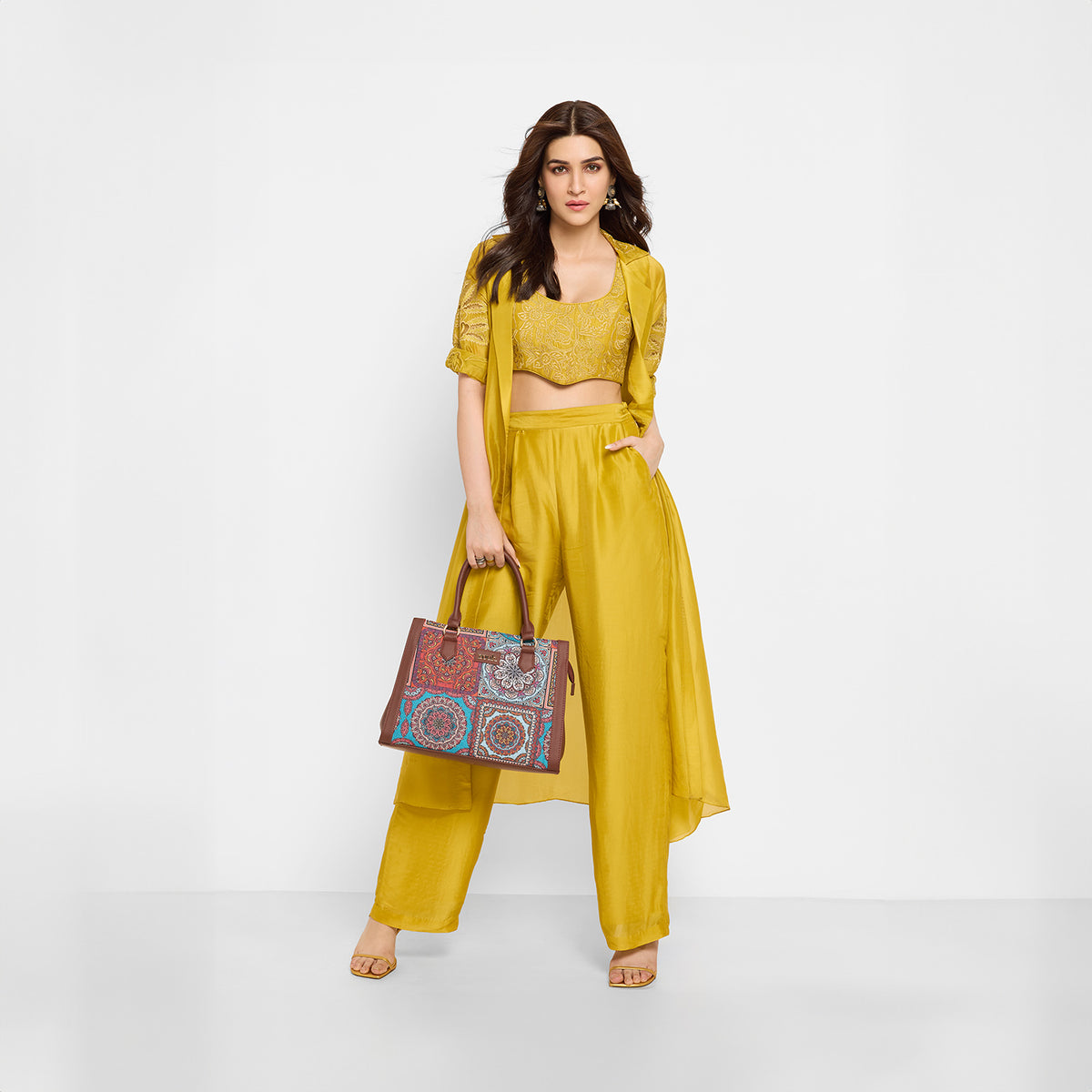 Multicolor Mandala Print Classic Handbag