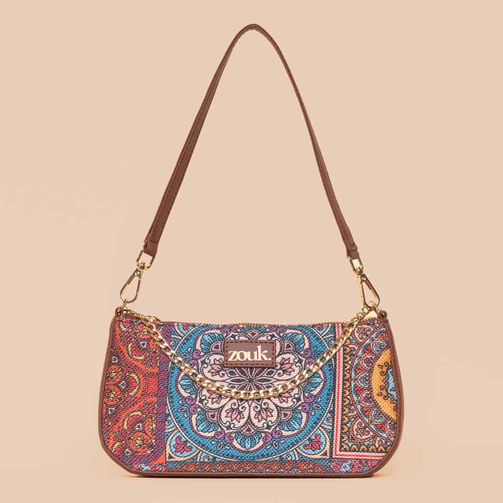 Multicolor Mandala Print Baguette