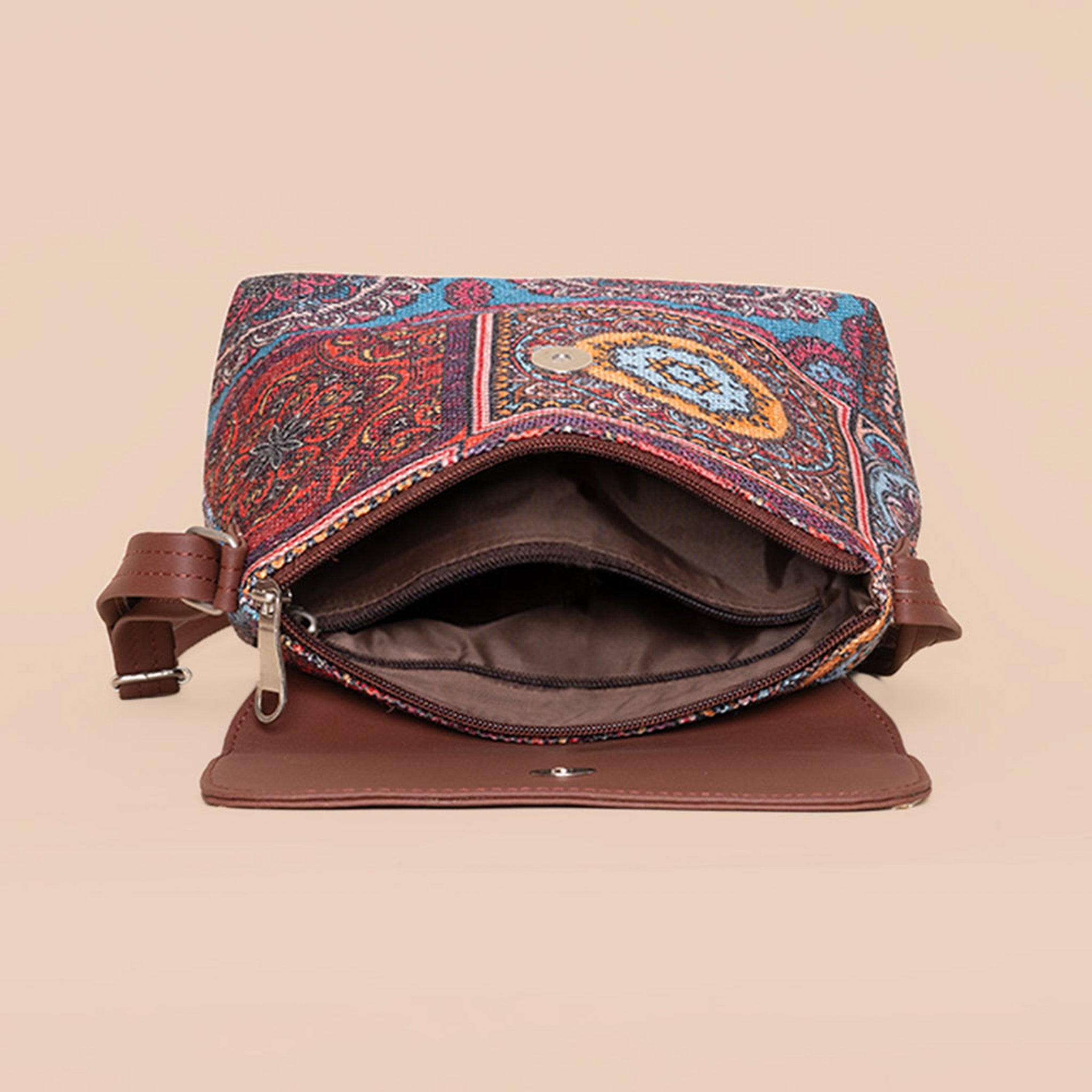 Multicolor Mandala Print - Laptop Bag & Flap Sling Bag Combo