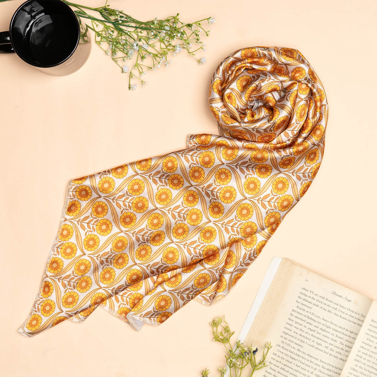 Mysore Lattice Square Scarves
