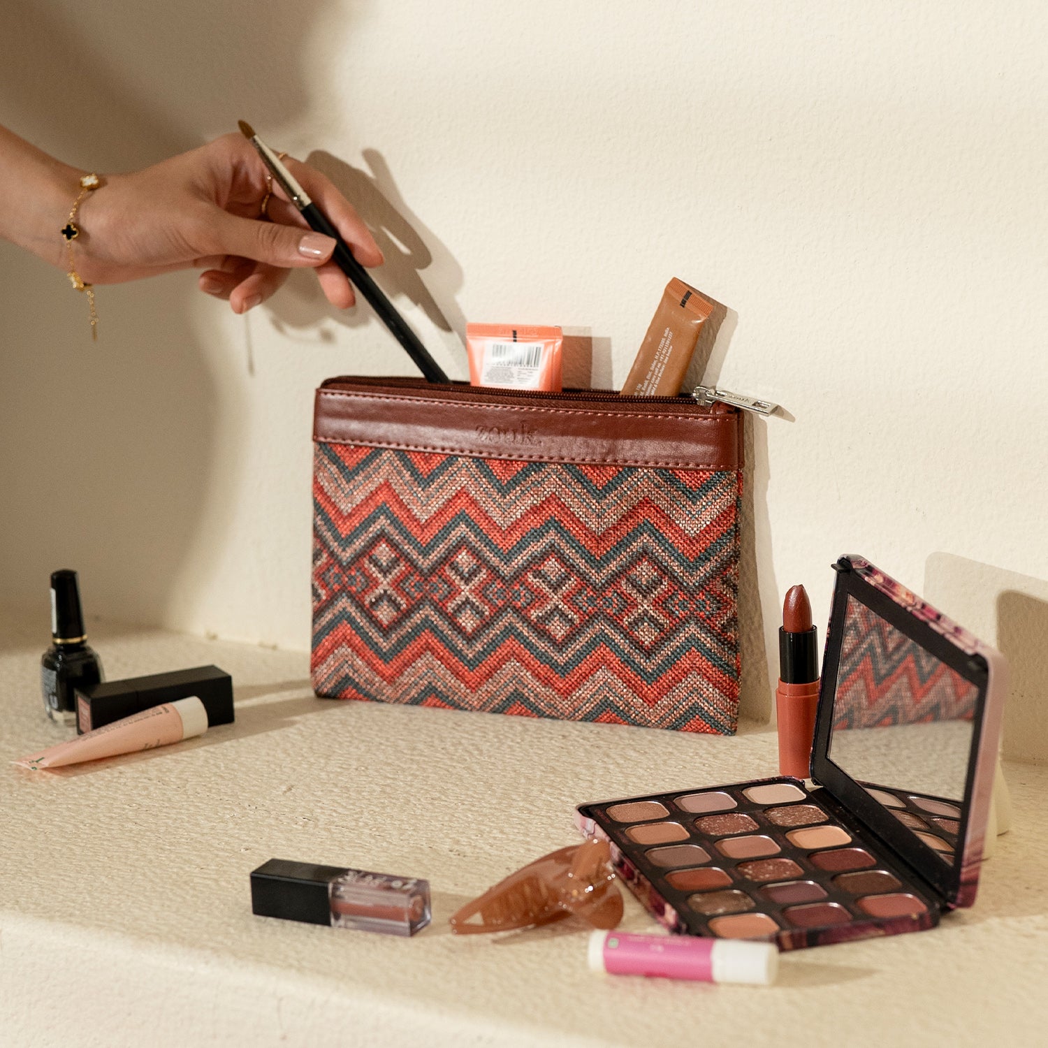 Gwalior Twill Cosmetic Pouch