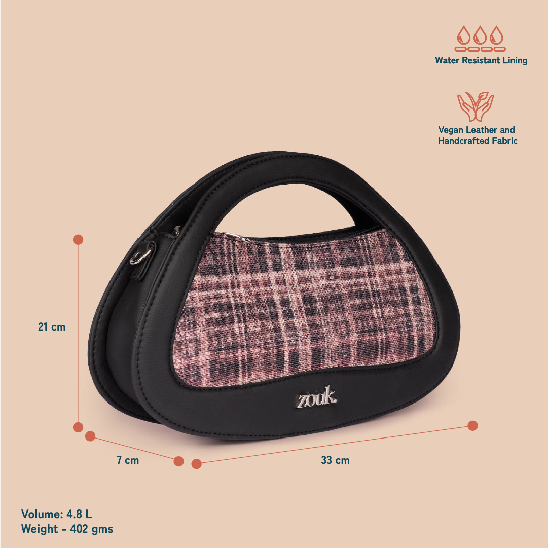 Nadia Sling Bag - Cashmere Noir (Pink)