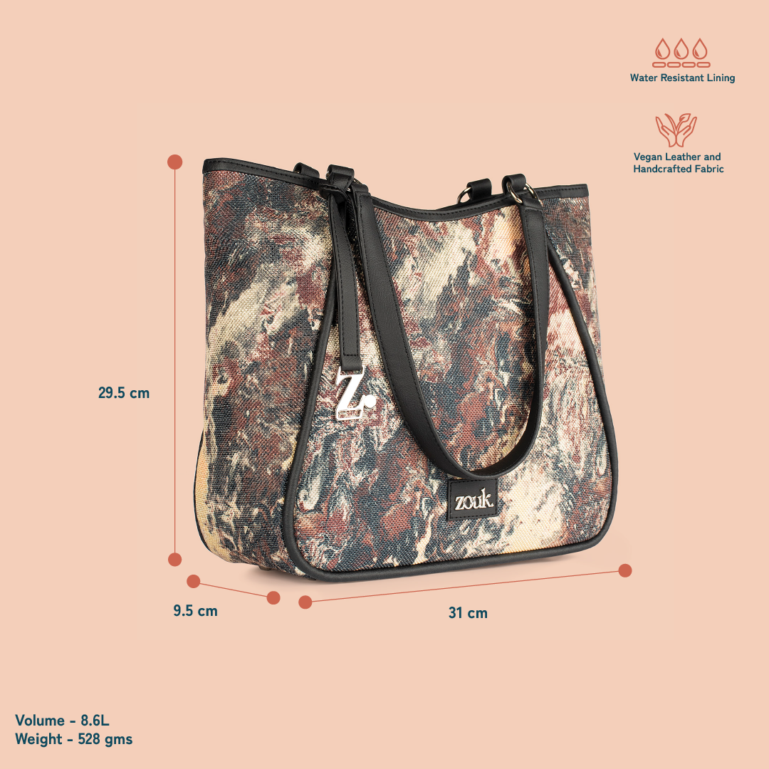 ZIP-Rhea Kapoor Naisha Tote Bag - Malabar Cascades