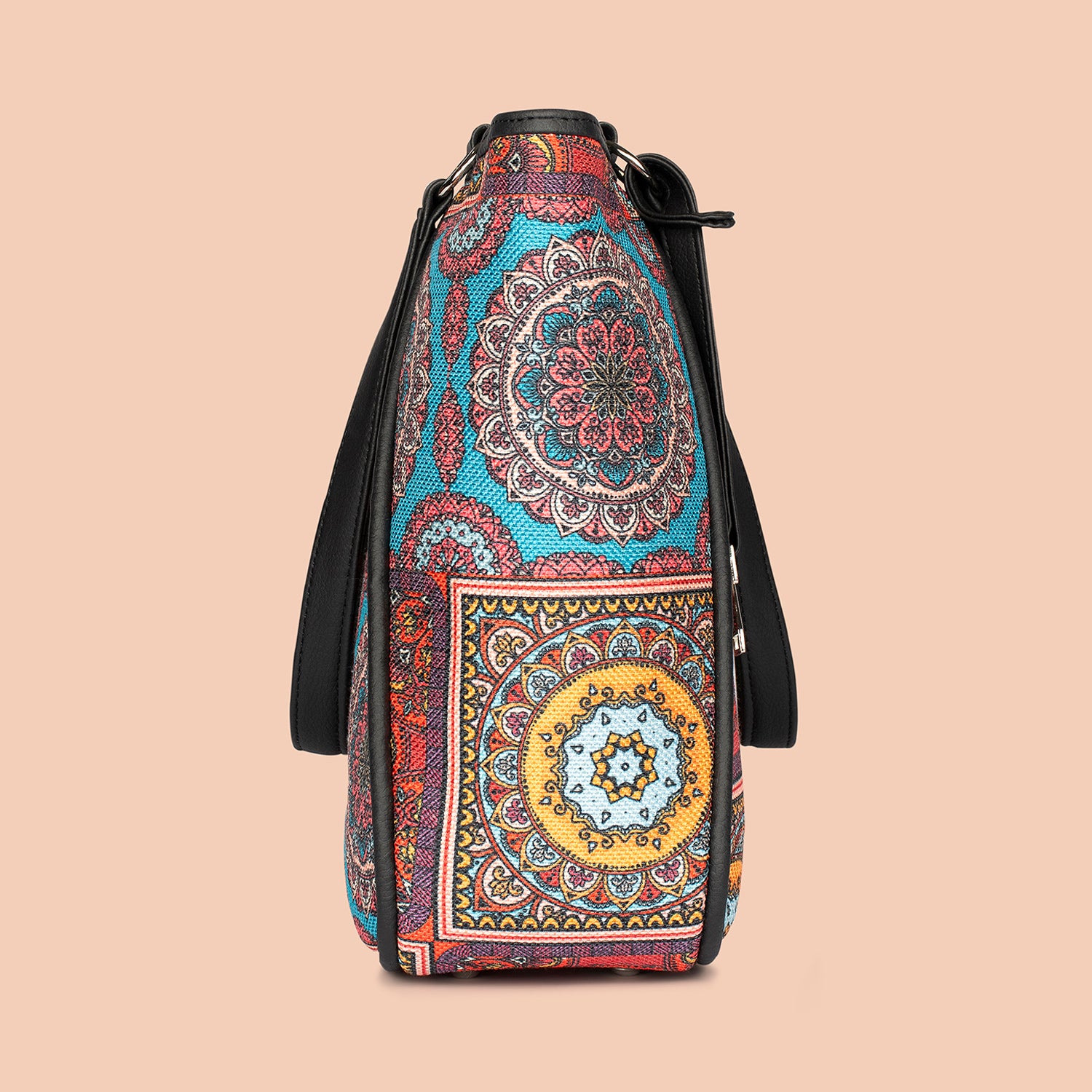 Rhea Kapoor Naisha Tote Bag - Multicolor Mandala Print