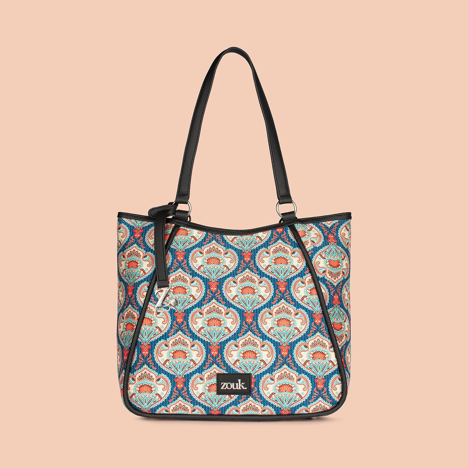 ZIP-Rhea Kapoor Naisha Tote Bag - Kovil Blue