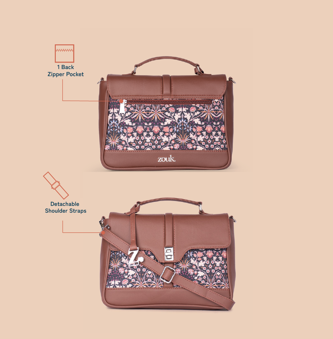 ZIP-Kriti Sanon - Kashmir Blooms Nessa Satchel