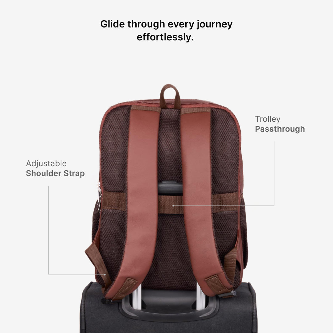 Cashmere Noir (Copper) Office Backpack (Brown)