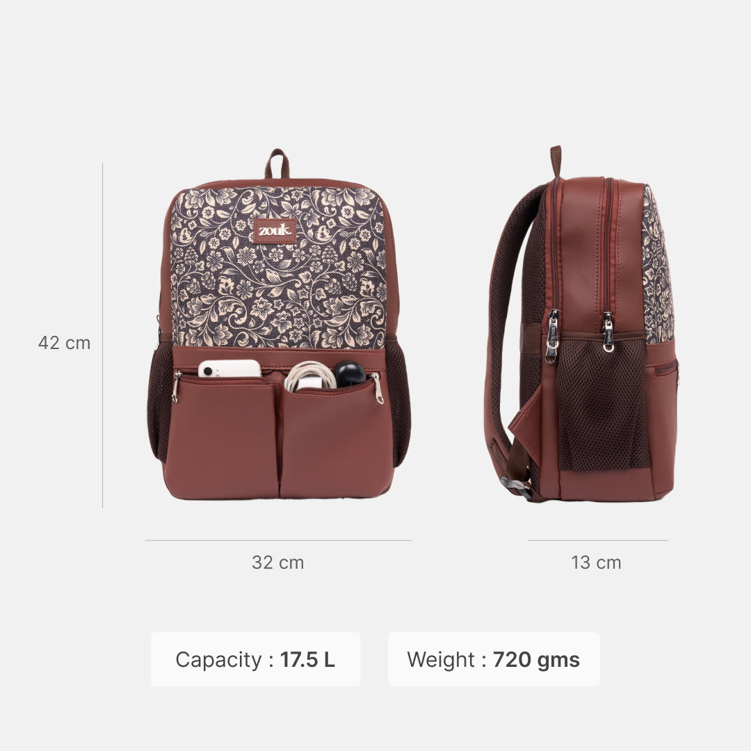FloMotif Office Backpack (Brown)