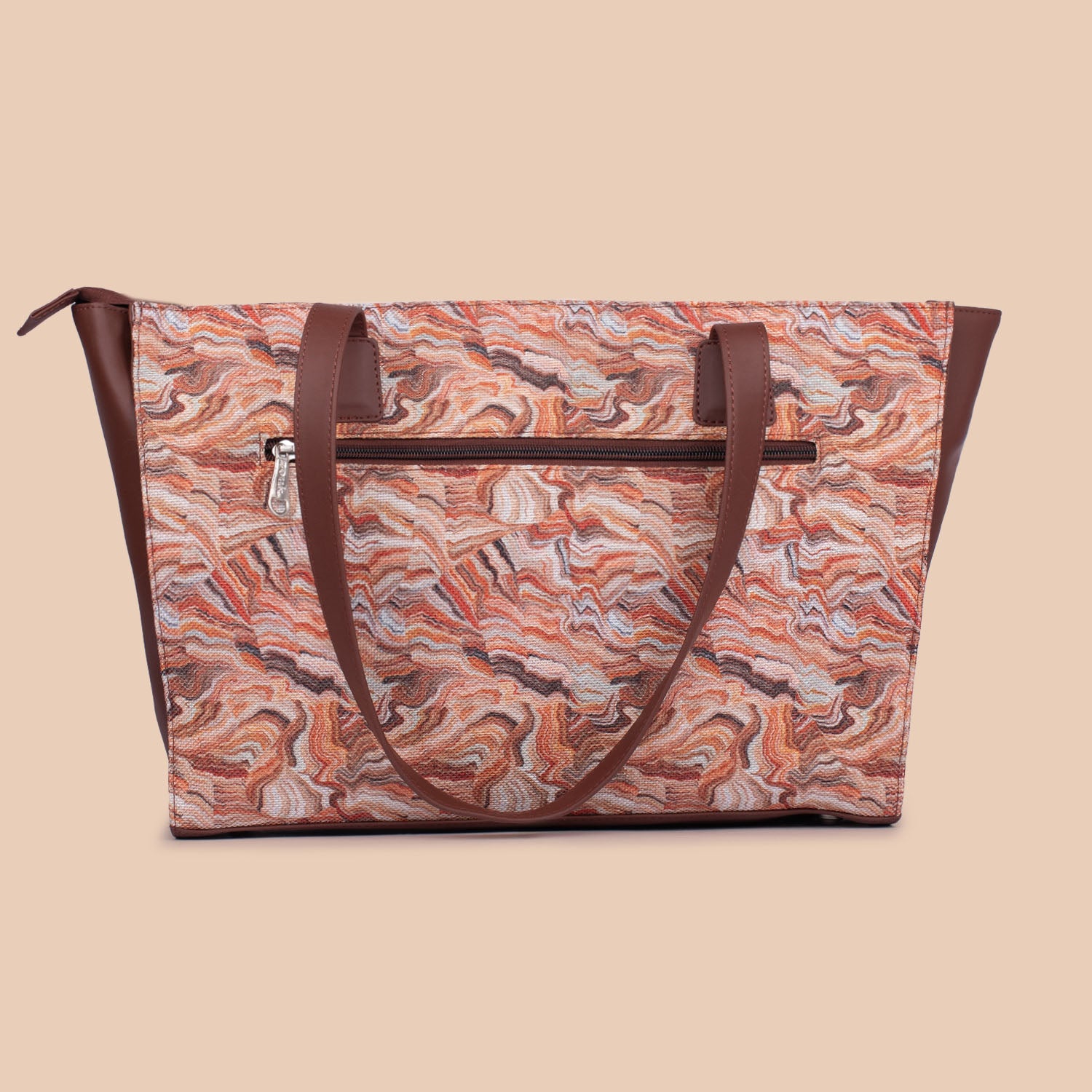 Nicobar Coral Office Tote Bag