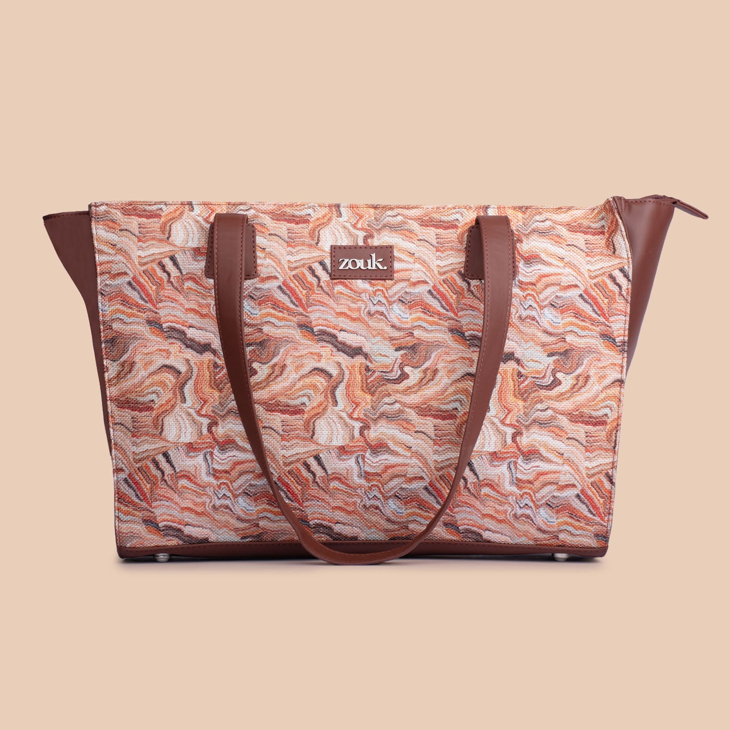 Nicobar Coral Office Tote Bag