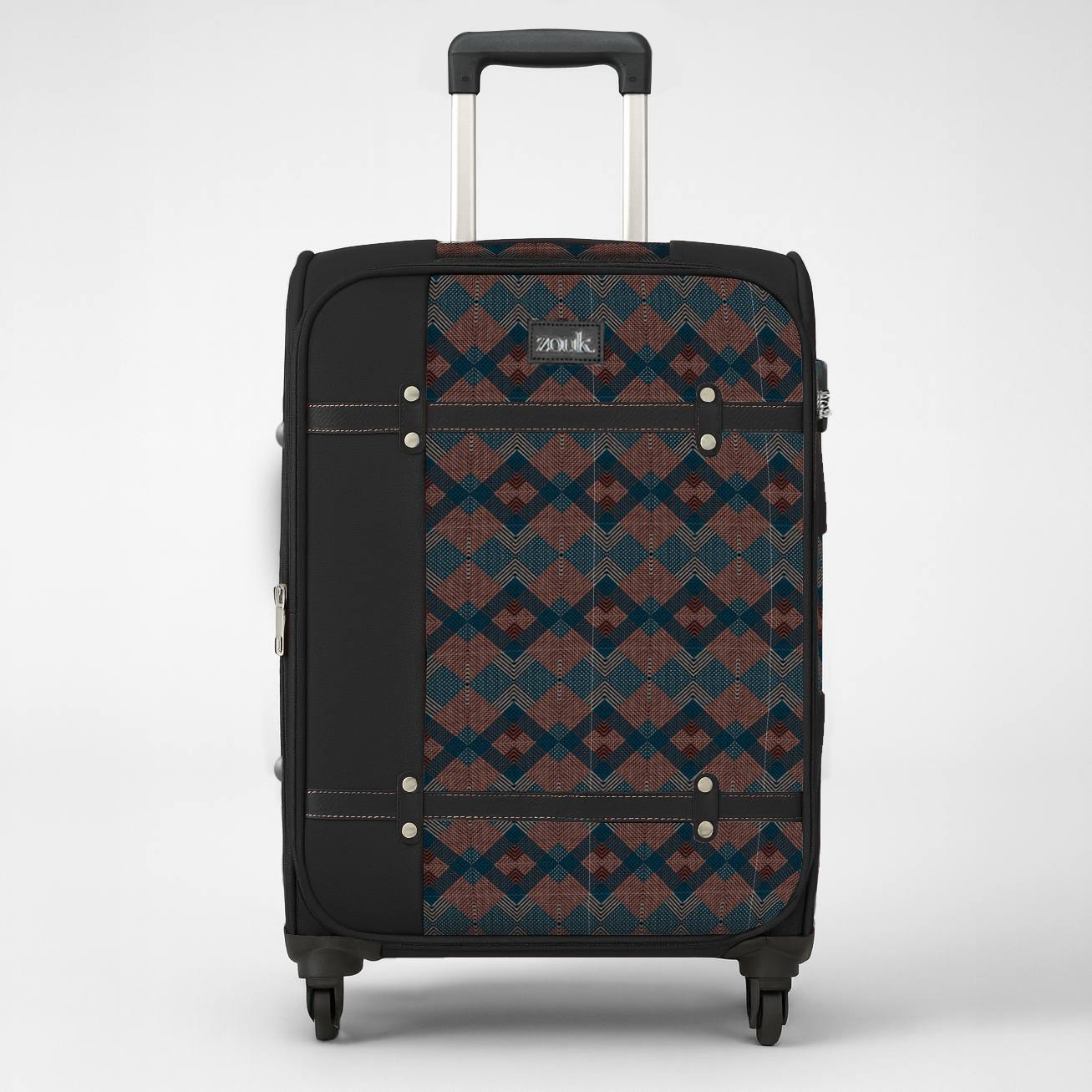 Periyar Waves Saira Trolley Bag - Black (Medium)