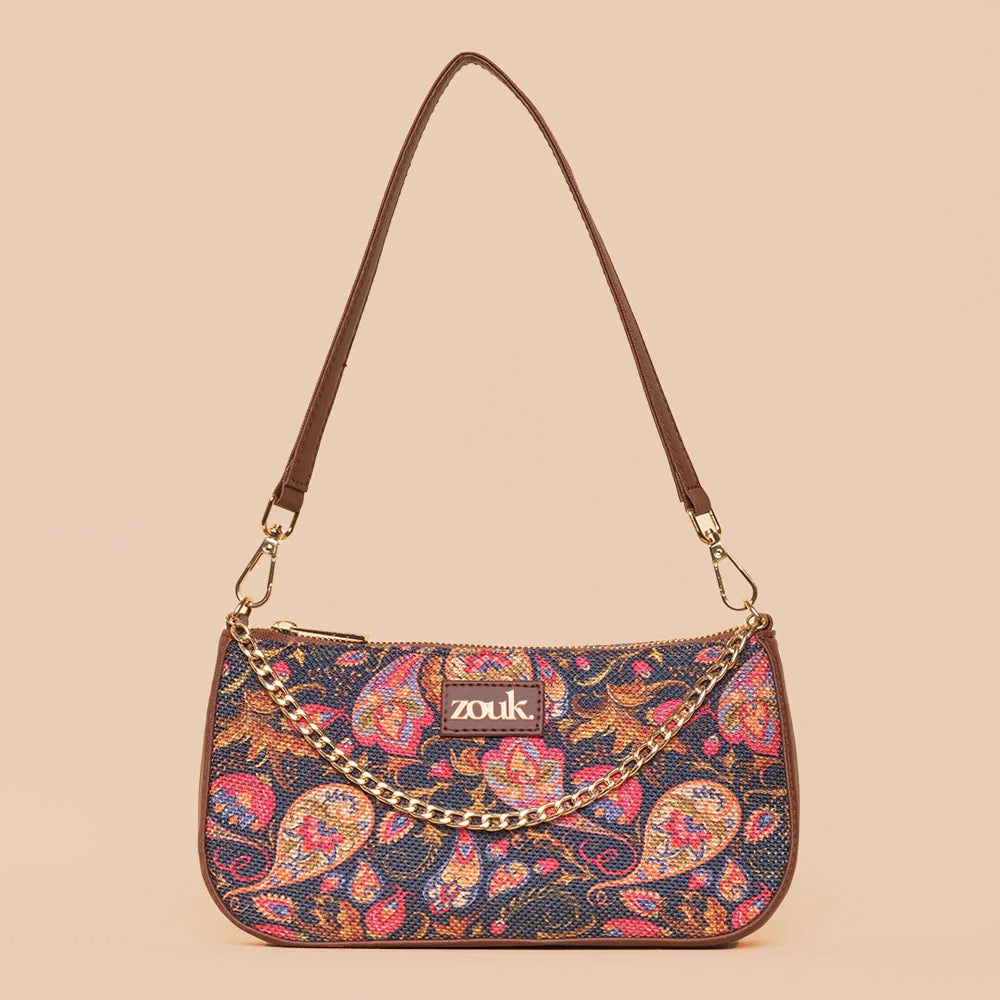 Paisley Print Baguette