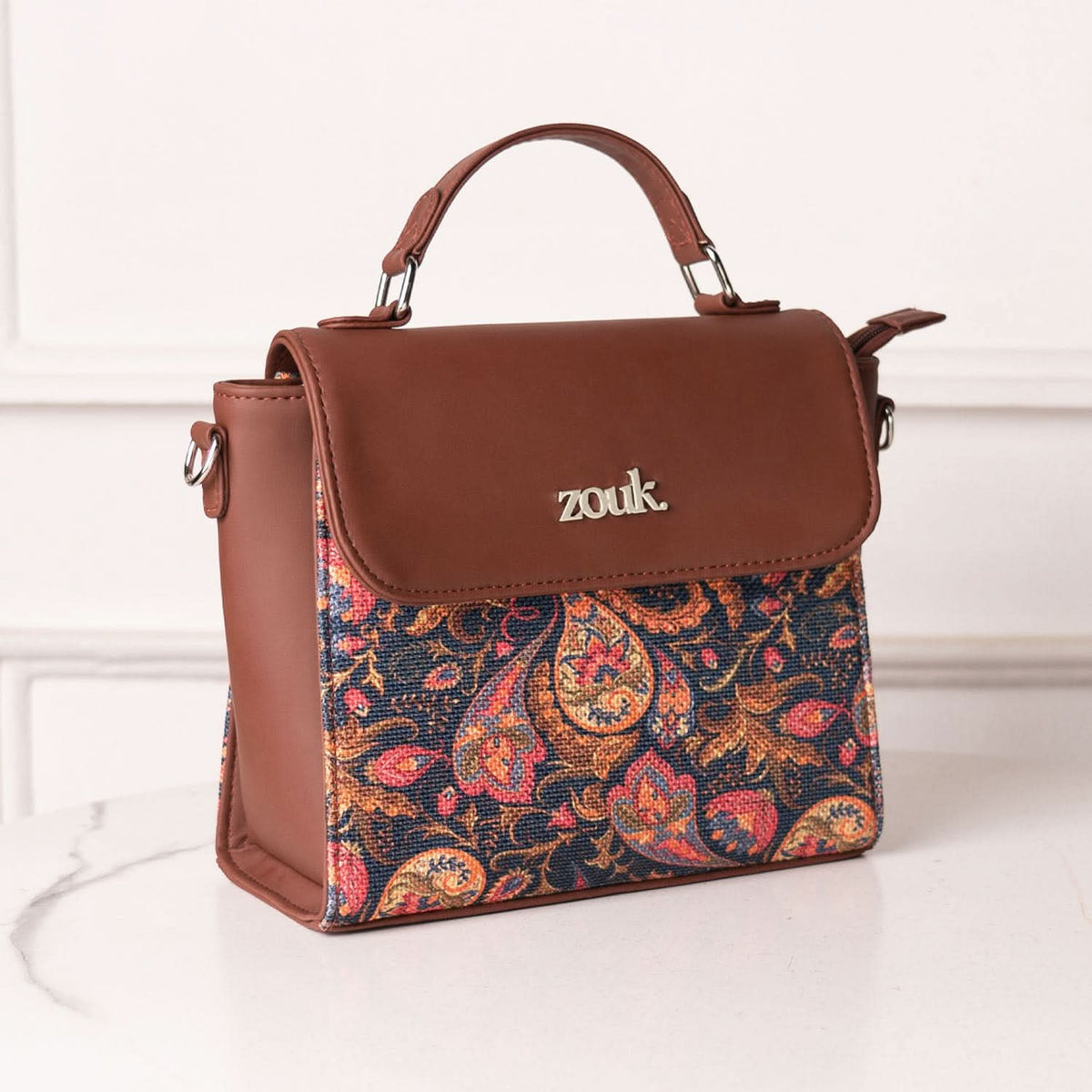 Paisley Print Statement Sling Bag
