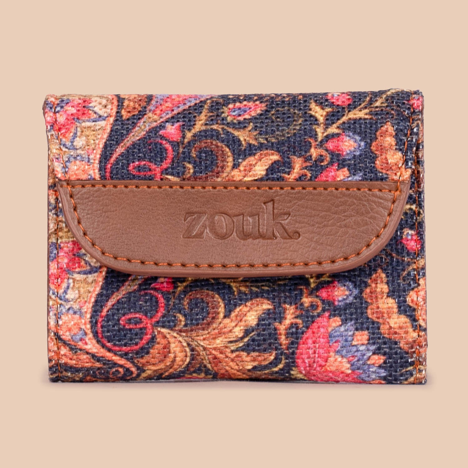 Paisley Print Trifold Wallet