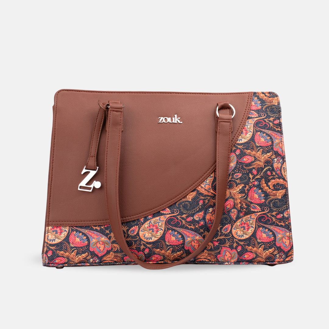 Paisley Print Office Essential Bag