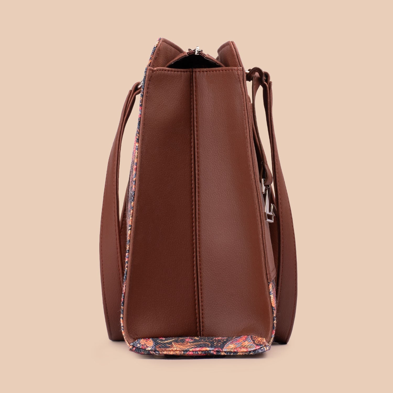 ZIP-Paisley Print Office Essential Bag