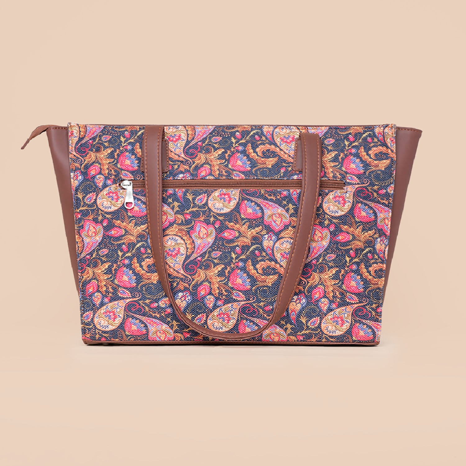 Baker's Dozen x Paisley Print Office Tote Bag