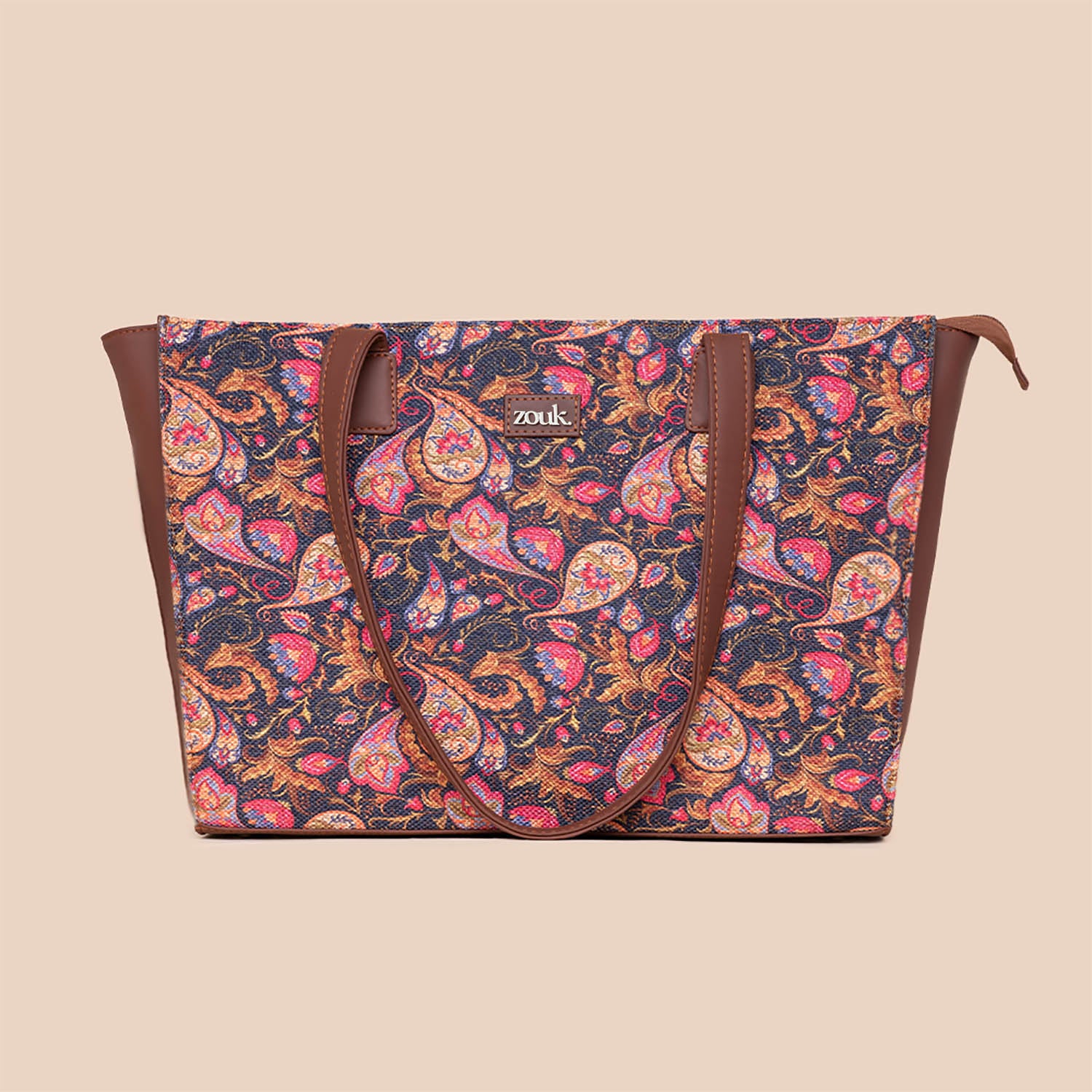 Paisley Print Office Tote Bag