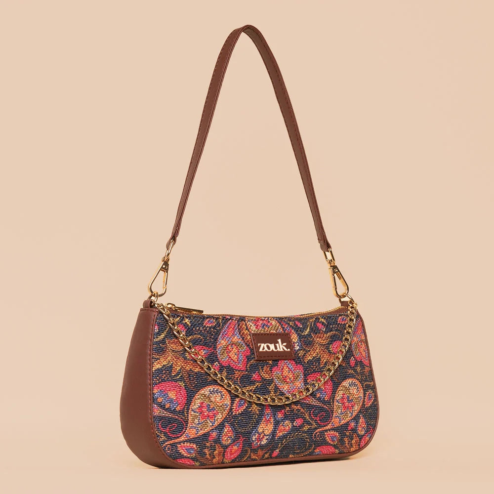 Paisley Print Baguette