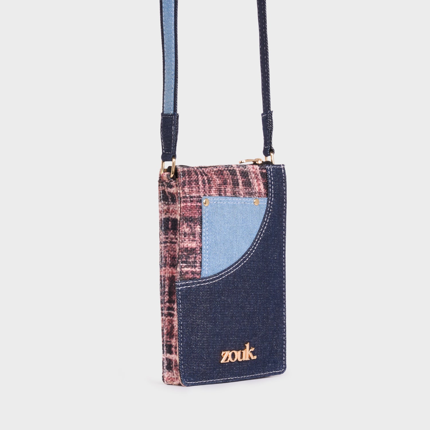 Rumi Phone Sling Cashmere Noir (Pink)