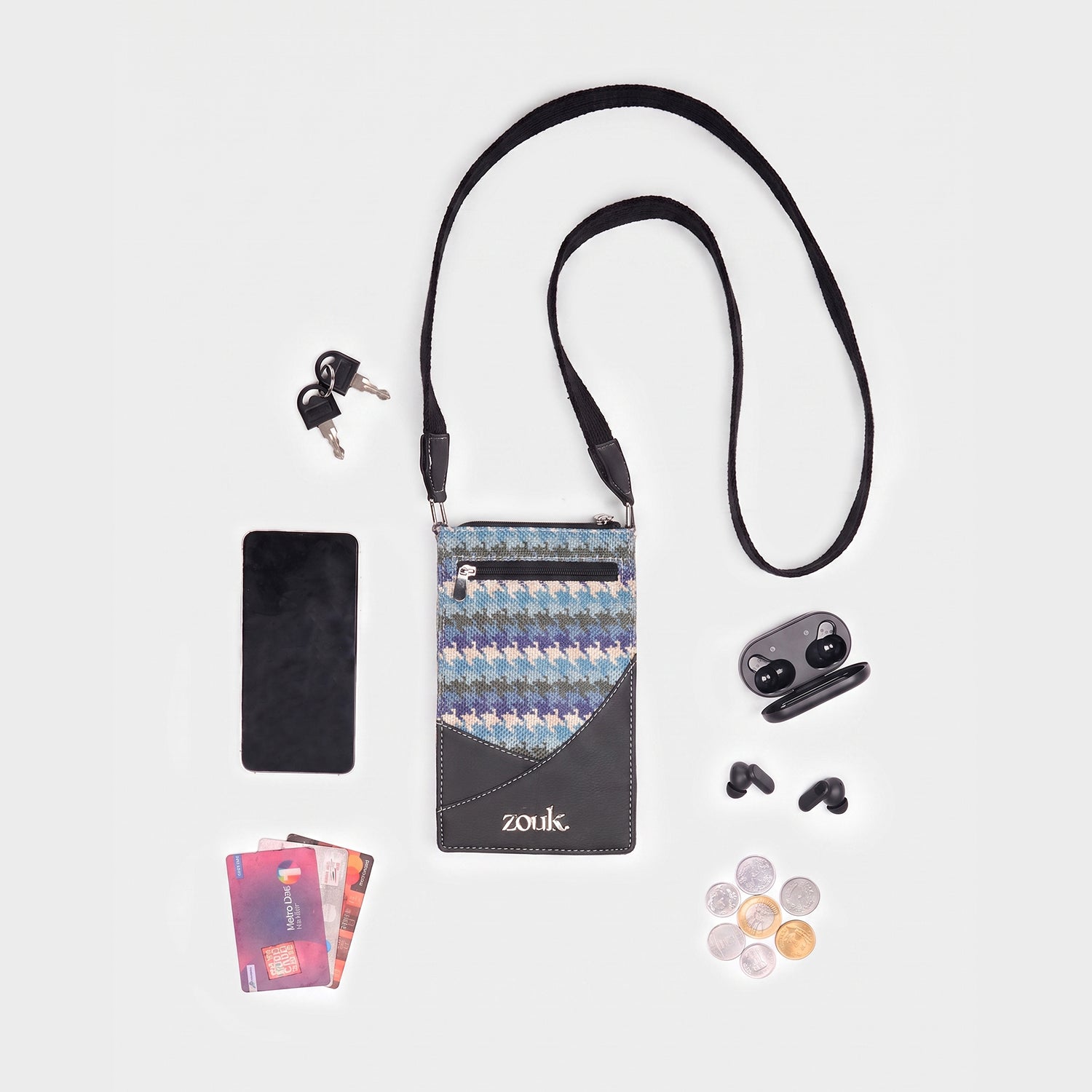 Raya Phone Sling Bombay Houndstooth