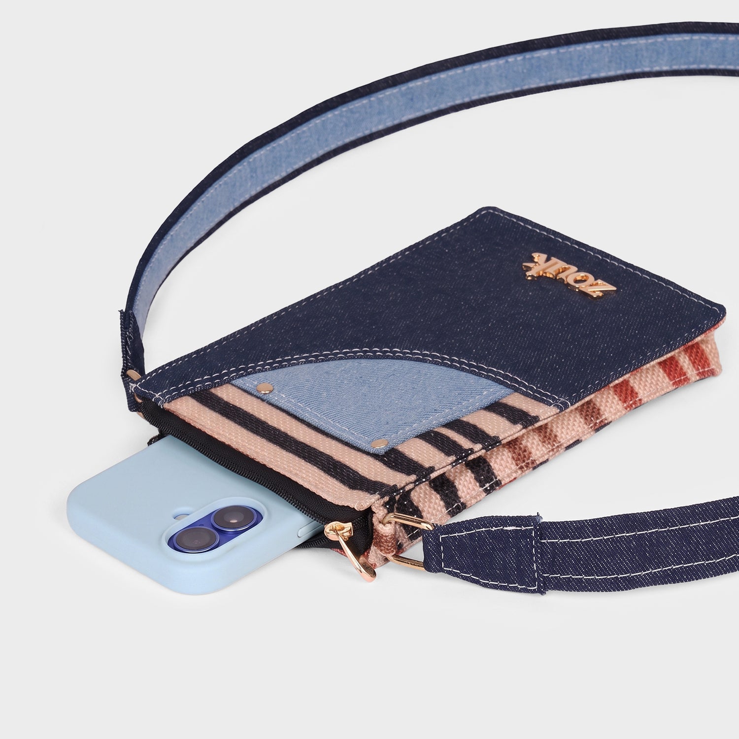 Rumi Phone Sling Qutub Stripes