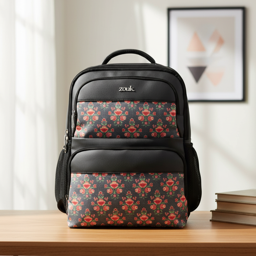 ZIP-Mughal Garden Print Pro Backpack