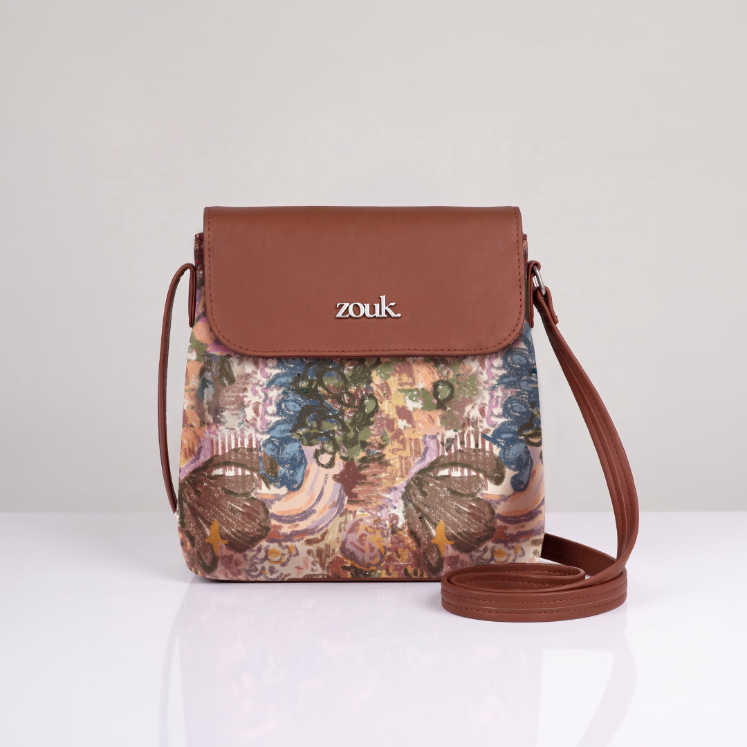Pushkar Petals Flap Sling Bag
