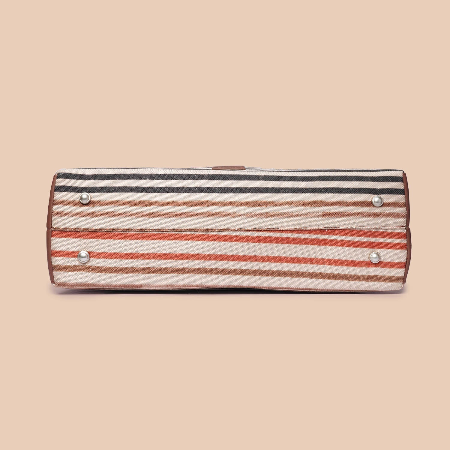 ZIP-Qutub Stripes Statement Office Bag
