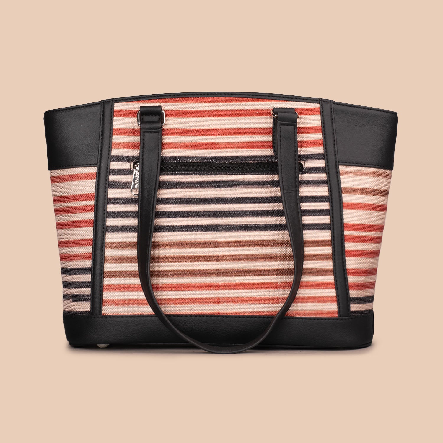 Qutub Stripes Classic Commute Office Bag