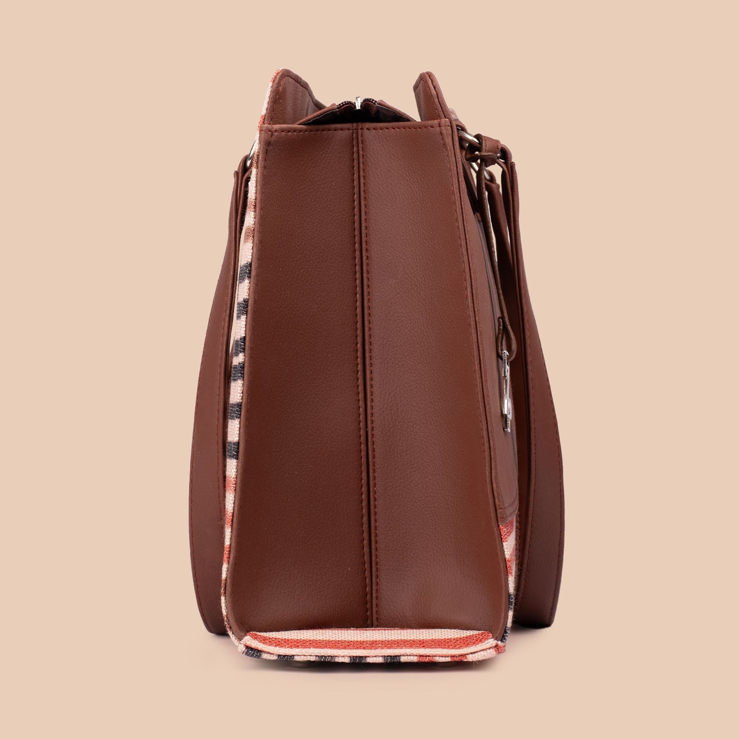 ZIP-Qutub Stripes Office Essential  Bag