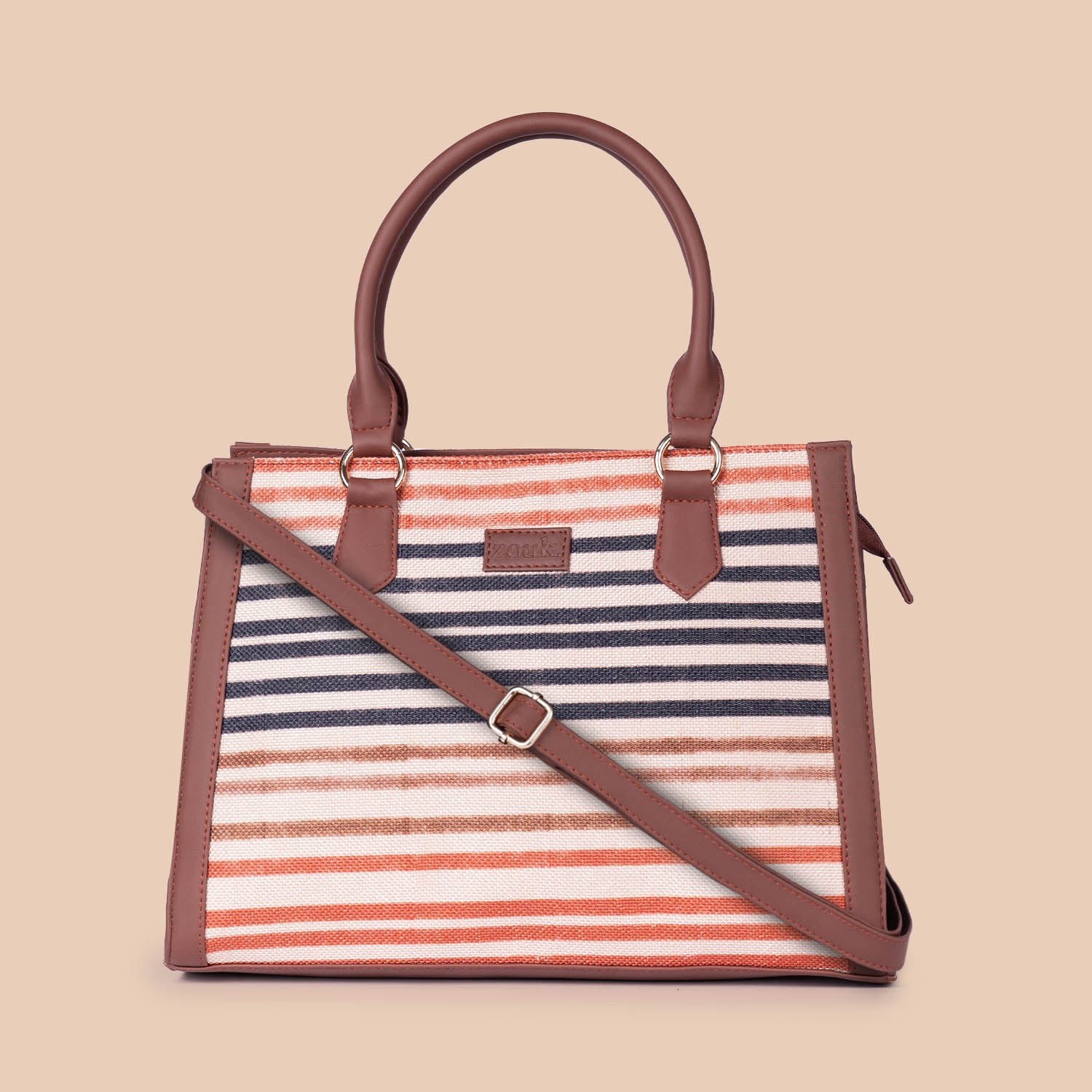 Qutub Stripes Classic Handbag