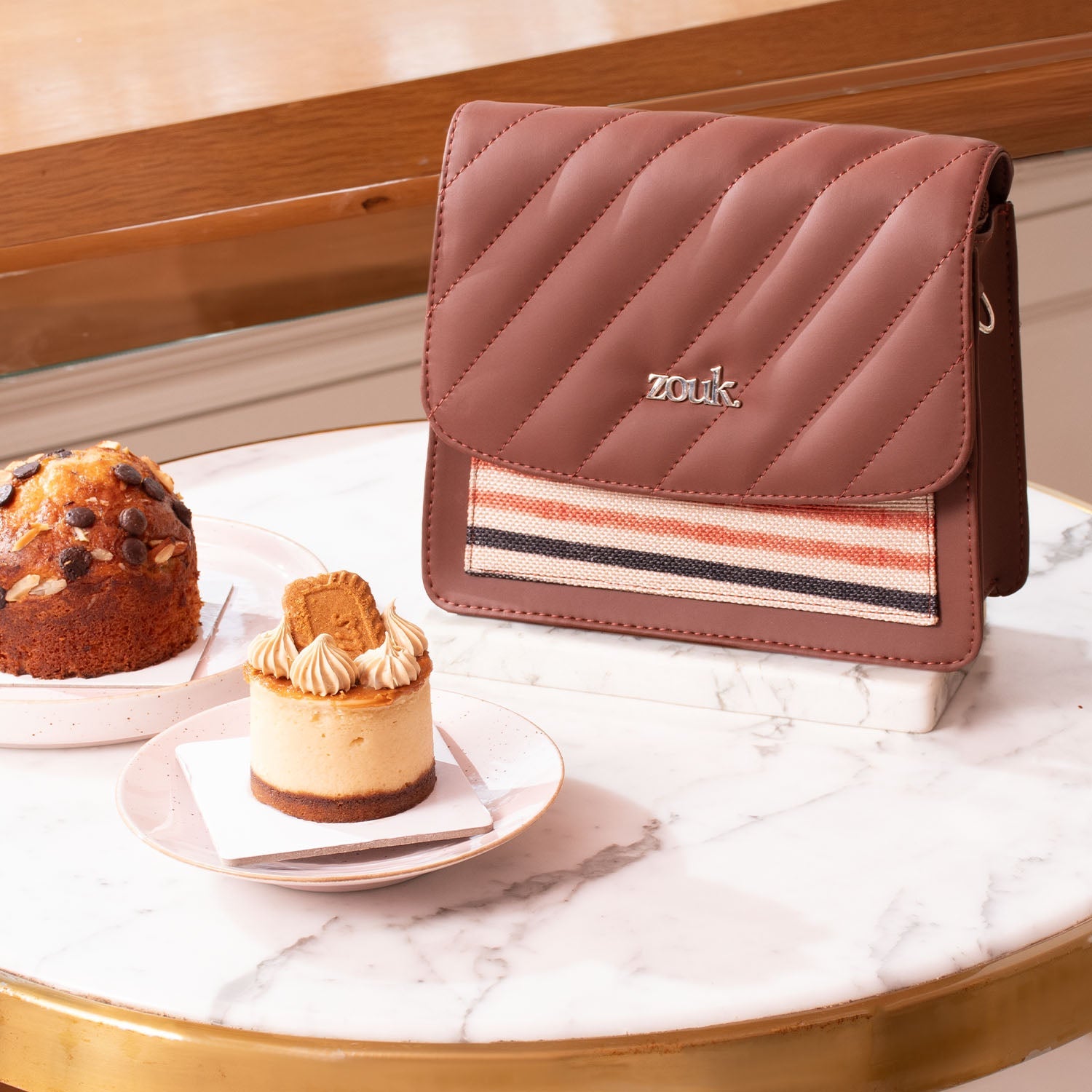 ZIP-Qutub Stripes Beyond Basic Sling Bag