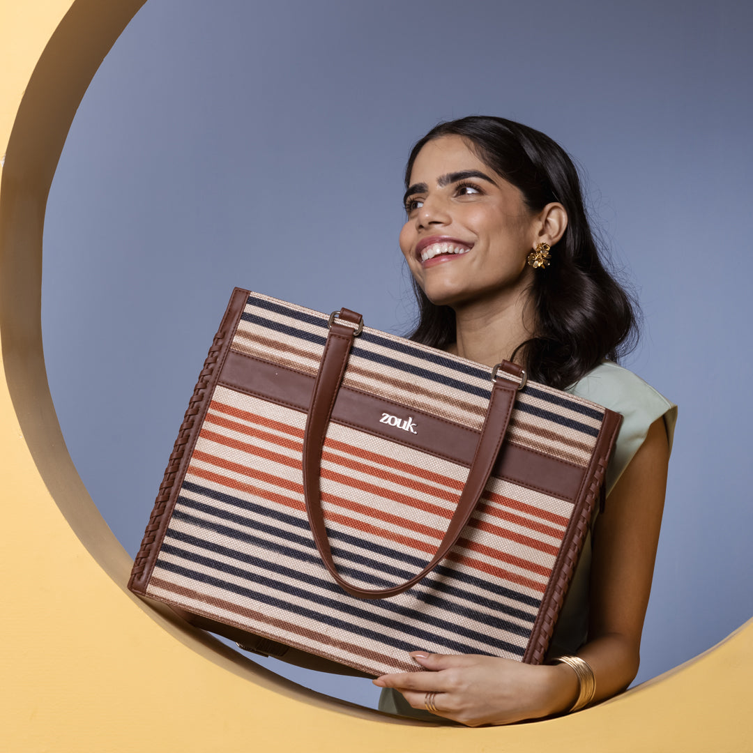 Qutub Stripes Boardroom Office Bag