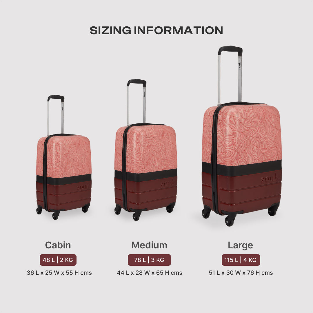 Andaman Crest Raahi Trolley Bag Combo (Cabin & Medium)