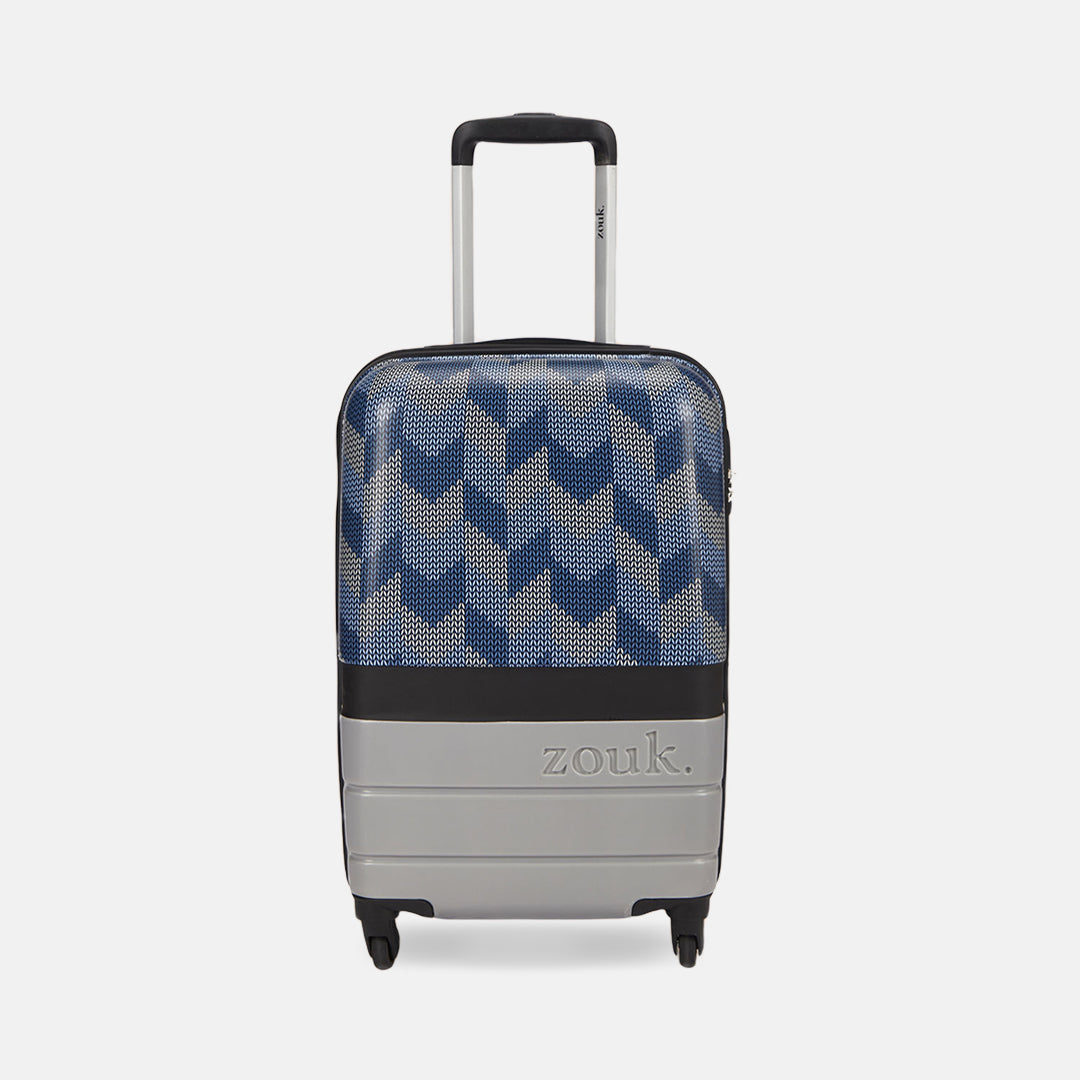 Himachal Chevron Grey Raahi Trolley Bag