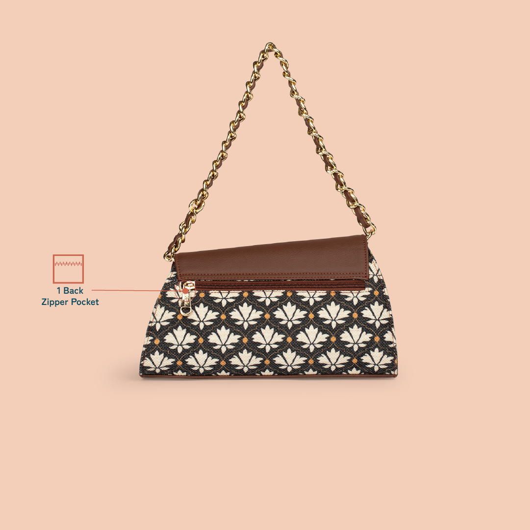 ZIP-Rhea Kapoor Baguette - Bidri Kaiser