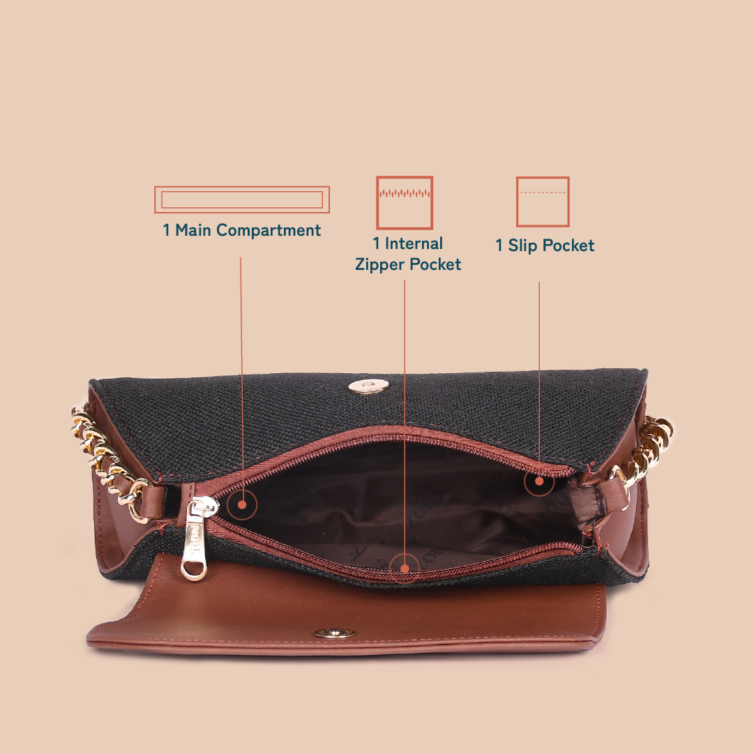 ZIP-Rhea Kapoor Baguette - Bidri Kaiser