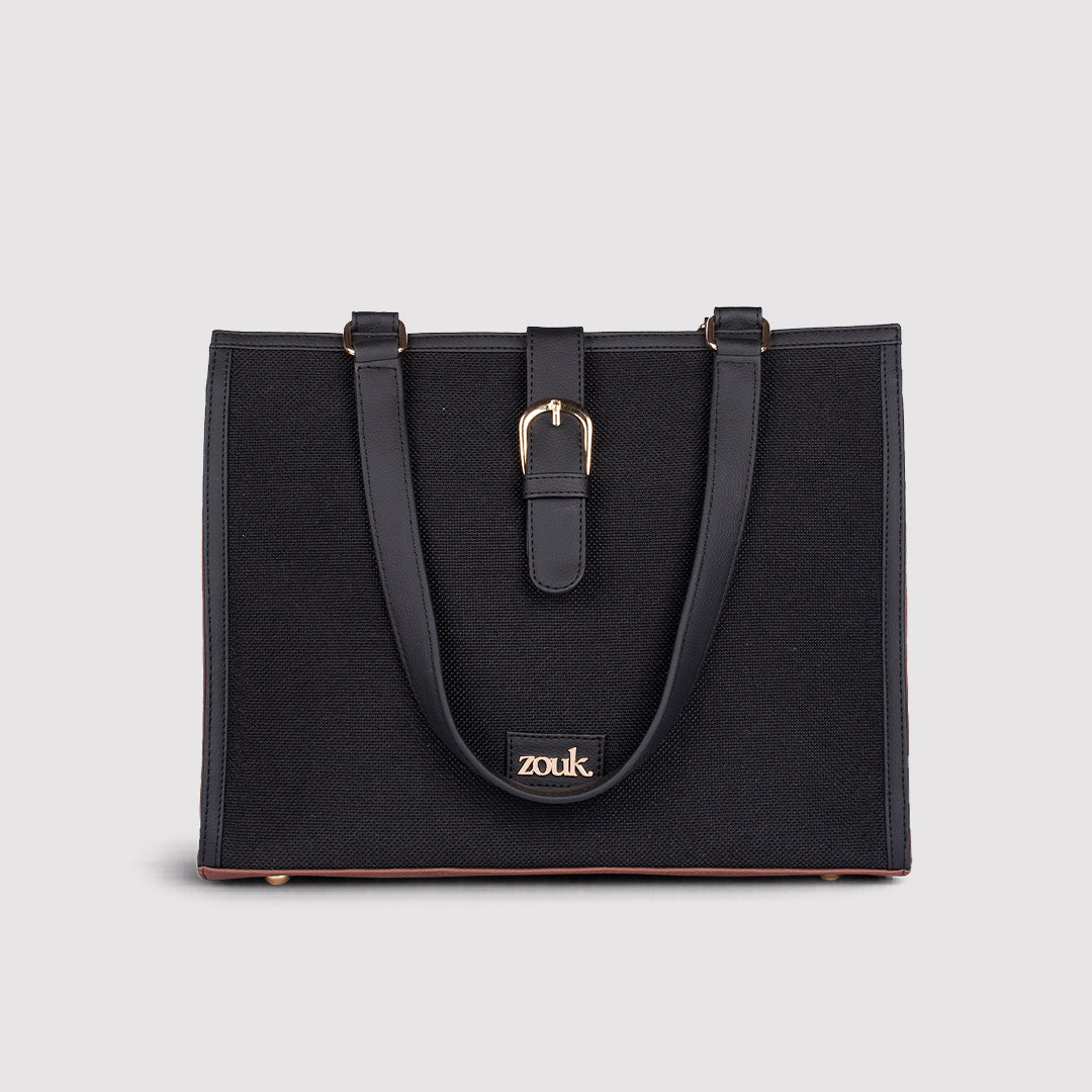 Rhea Kapoor Office Bag - Jet Black